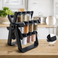 Spice Rack Organizer With 18 Spice Jars | منظم توابل مع 18 جرة توابل